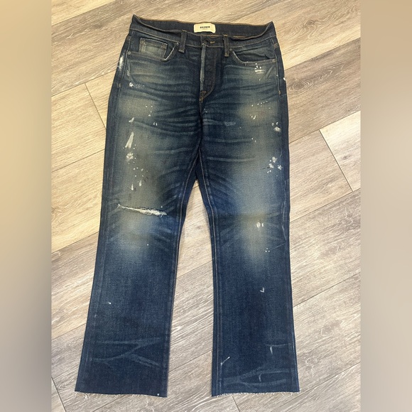 NWOT Baldwin Women’s Limited Edition Dark Blue Distressed Jeans Size 27
